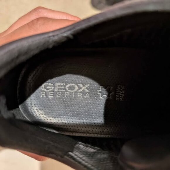 Geox respira black leather size 10 - Picture 4 of 5